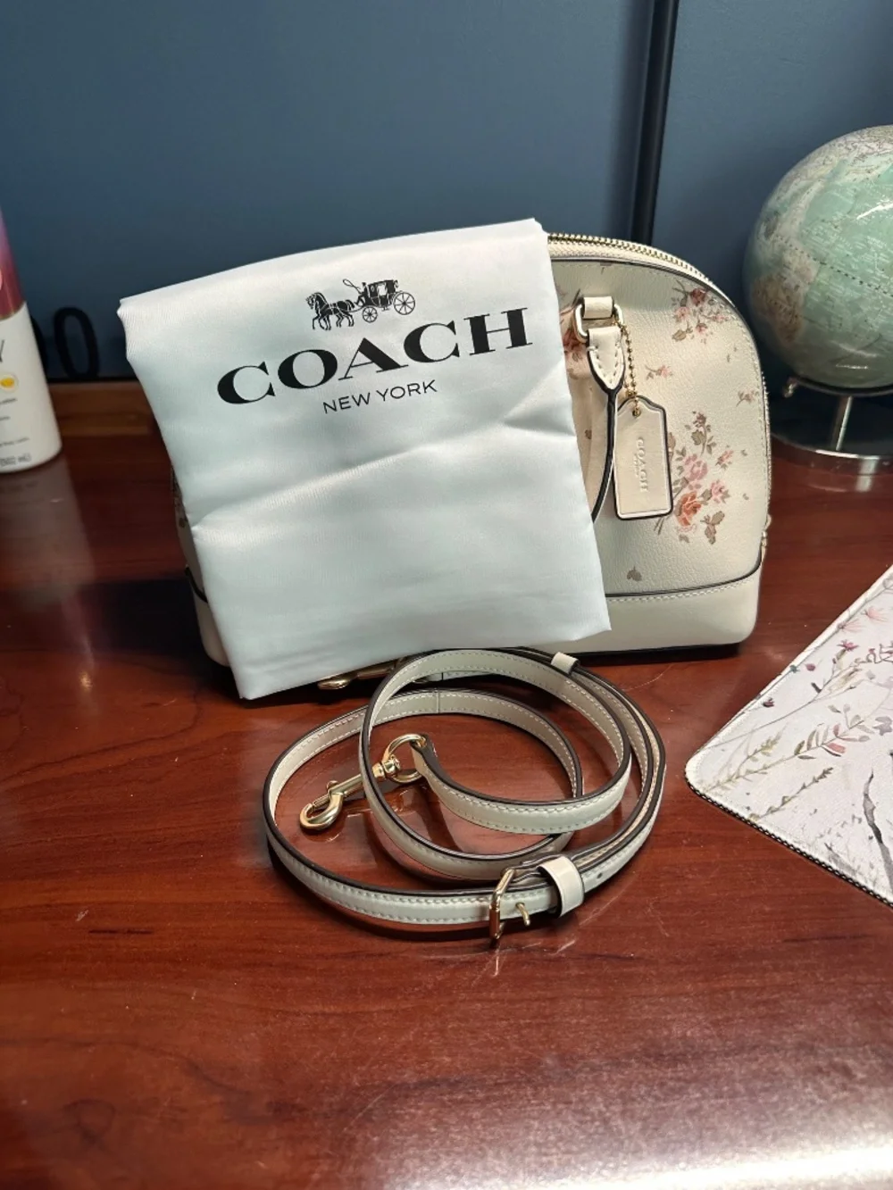 Coach mini Sierra cream floral Satchel/Shoulder bag